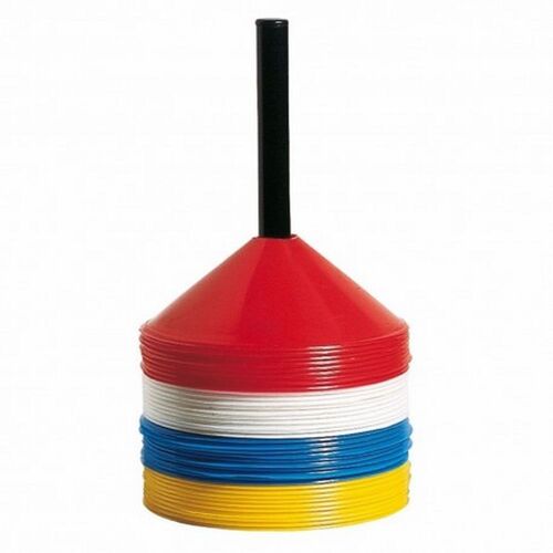 Set 40 conos 19 cm varios colores con soporte plástico
