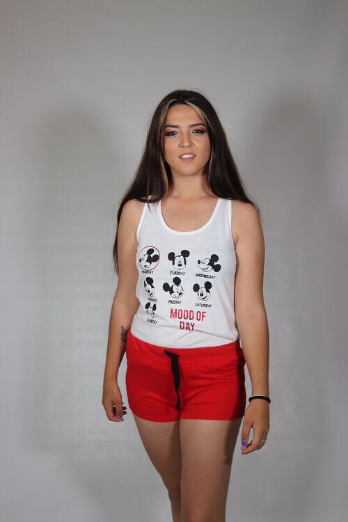 Pijama Blanco Mickey Mouse