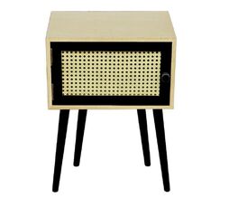 Sinfonier madera 1 puerta negra 40 x 33 x 55 cm