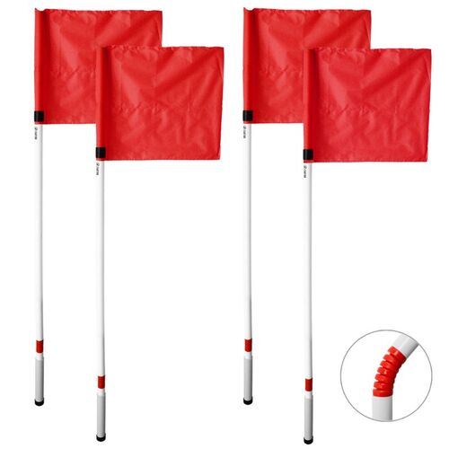 Set 4 banderines rojos corner antilesión
