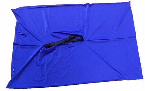 Bolsa de transporte azul con velcro 110 x 70 cm