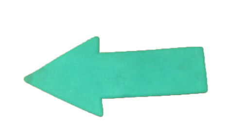 Flecha de plástico varios colores 35 x 15 cm