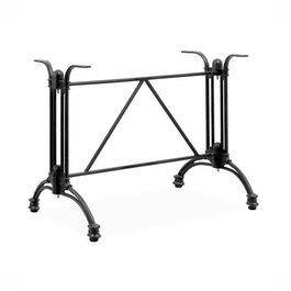 Base mesa rectangular aluminio negra "New Eiffel" 90 x 60 x 70 cm