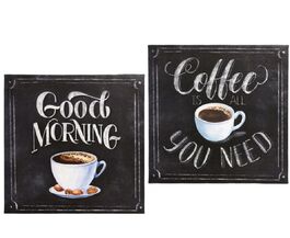 Cuadro Coffee 28 x 28x 1,5 cm