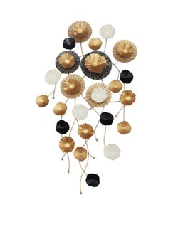 Decoración de metal original pared 45 x 81 x 5 cm