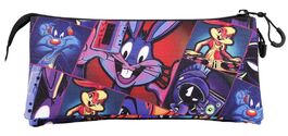 Estuche portatodo  triple Space Jam 2  11 x 23,5 x 5 cm