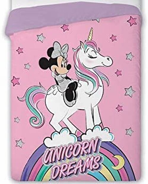 Edredn nrdico Minnie Mouse Disney "Unicornio" 180 x 260 cm