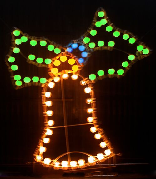 Motivo luminoso Campana Navidad 120 x 140 cm