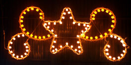 Motivo luminoso Estrella Navidad Vintage 190 x 80 cm