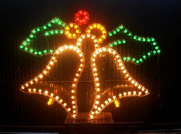 Motivo luminoso Campanas Navidad Vintage 225 x 165 cm