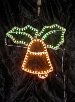 Motivo luminoso Campana Navidad Vintage 150 x 137 cm