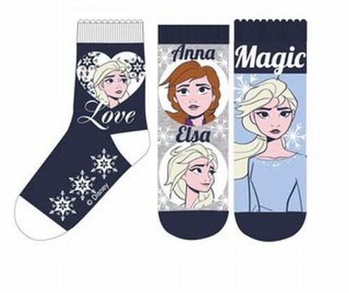 Pack 3 calcetines azules Frozen II