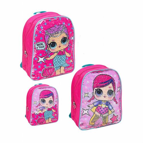 Mochila Infantil lentejuela L.O.L. Surprise 30 x 26 x 10 cm