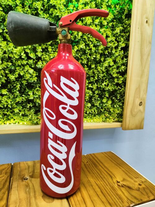 Extintor decoracin diseo original "Cocacola"