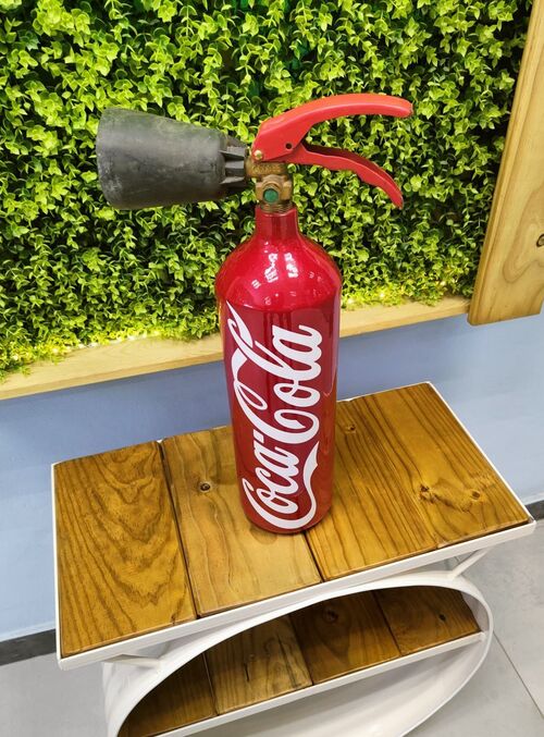 Extintor decoracin diseo original "Cocacola"
