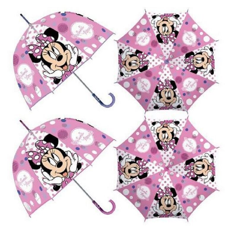 clímax baños Quizás Paraguas Eva Transparente Burbuja Minnie Disney Manual 48cm. - Tienda online