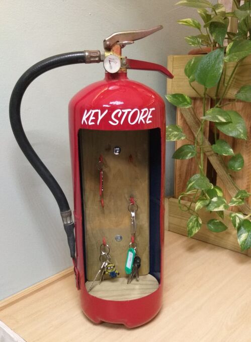 Extintor decoración diseño original "Key Store"