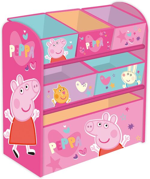 Organizador 6 cubetas Peppa Pig 62 x 30 x 60 cm