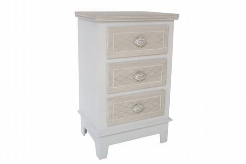 Cajonera madera decoración 3 cajones 40 x 30 x 64 cm