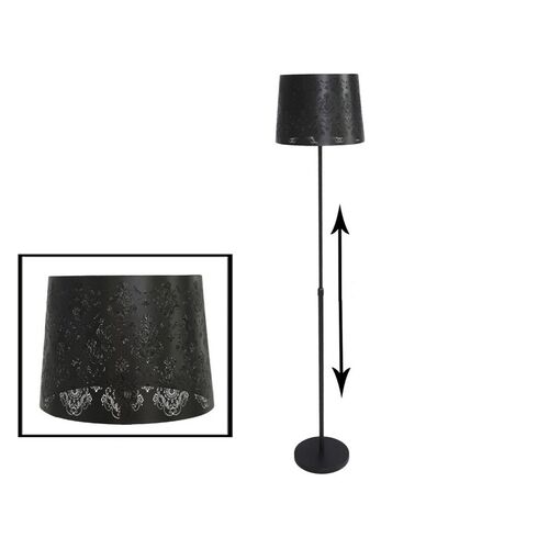 Lámpara de suelo baroque negro 35x170cm