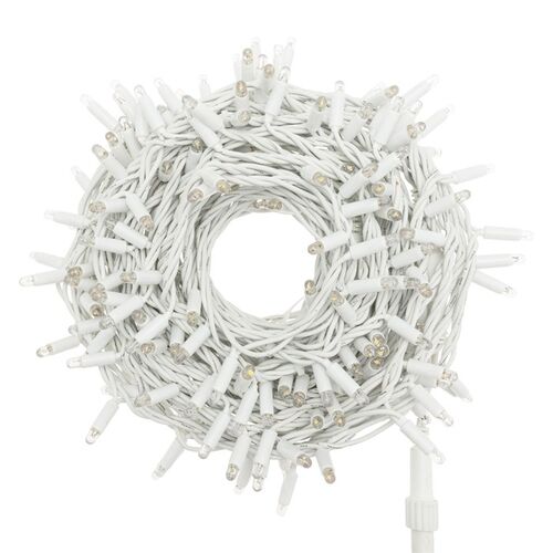 Guirnalda cordón LED profesional 12m color blanco frío con flash frío 220V