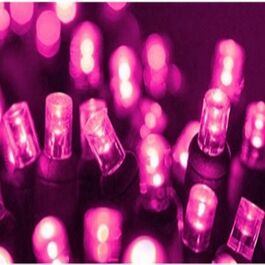 Guirnalda cordón LED profesional 12m color rosa 220V