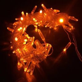 Guirnalda cordón LED profesional 12m color naranja 220V