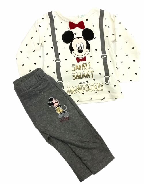 Conjunto blanco Mickey Mouse