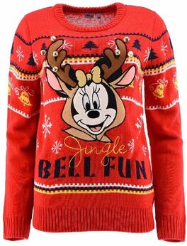 Jersey adulto Navidad rojo Minnie Mouse Disney