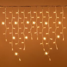 Guirnalda Icicle led profesional 3x0.50m luz cálida con flash