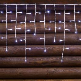 Guirnalda Icicle led profesional 3x1.20m color blanco frío