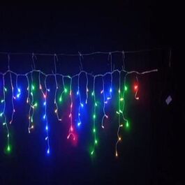 Guirnalda Icicle led uso doméstico 3x0.50m colores (RGB)