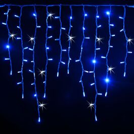 Guirnalda Icicle led uso doméstico 3x0.50m azul