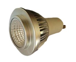 Dicroica GU10 COB 220V 4W aluminio blanco frío 50x60mm