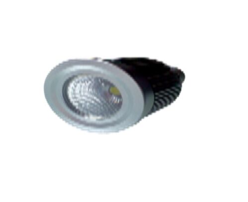 Dicroica GU10 COB 220V 7W aluminio blanco cálido 50x80mm