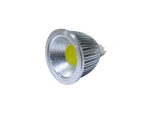 Dicroica G5.3 MR16 COB 220V 4W aluminio blanco neutro 50x46mm