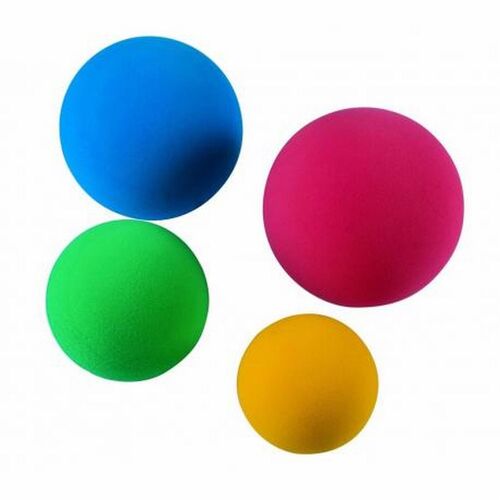 Set 4 pelotas foam colores