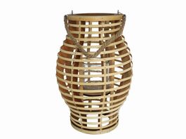 Portavelas con vaso cristal Pixi 40 x 30 cm