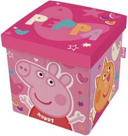 Taburete contenedor de Peppa Pig 30 x 30 x 30 cm