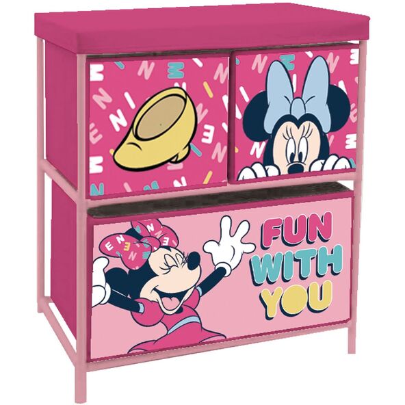 Estantería almacenaje 3 cajones Minnie Mouse Disney 53 x 30 x 60 cm