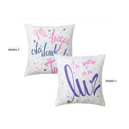 Cojín poliester Hogar y Luz 45 x 45 cm