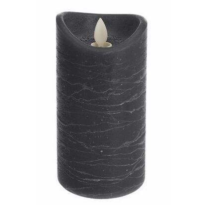 Vela led negra decoración 15 x 7 cm