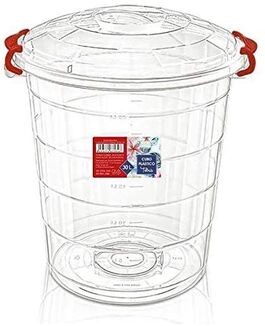 Cubo plástico transparente Tetris 30 litros 45 x 45 x 50 cm