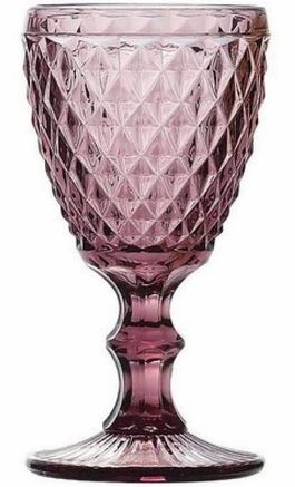 Set 6 Copas cristal morado Sidari 350 cc