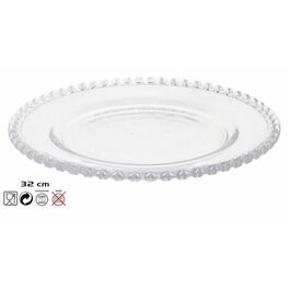 Plato cristal Corazón 32 cm