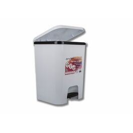 Papelera Cubo basura pedal blanco 26 litros