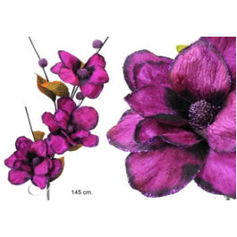 Rama 3 Flores fucsia decoración 145 cm