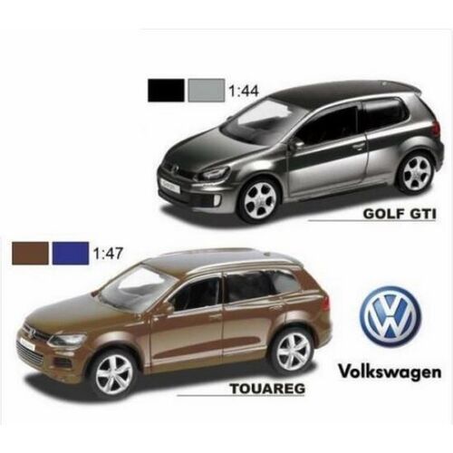 Coche a escala coleccionista Volkswagen Golf y Touareg