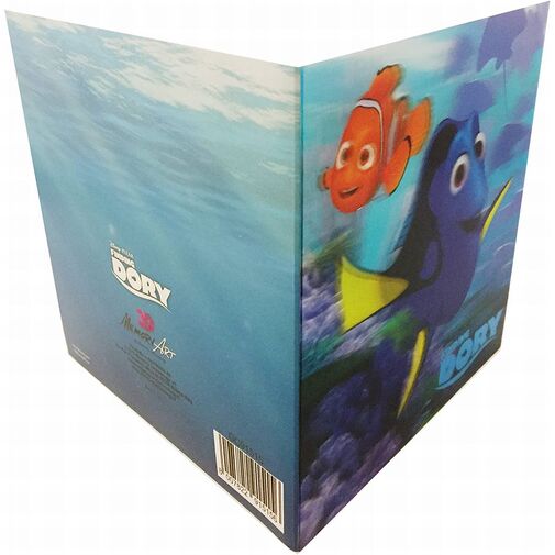 Tarjeta felicitación lenticular 3D Buscando a Dory