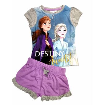 Pijama verano morado Frozen Disney